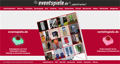 Desktop Screenshot of eventspiele.de