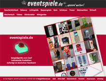 Tablet Screenshot of eventspiele.de